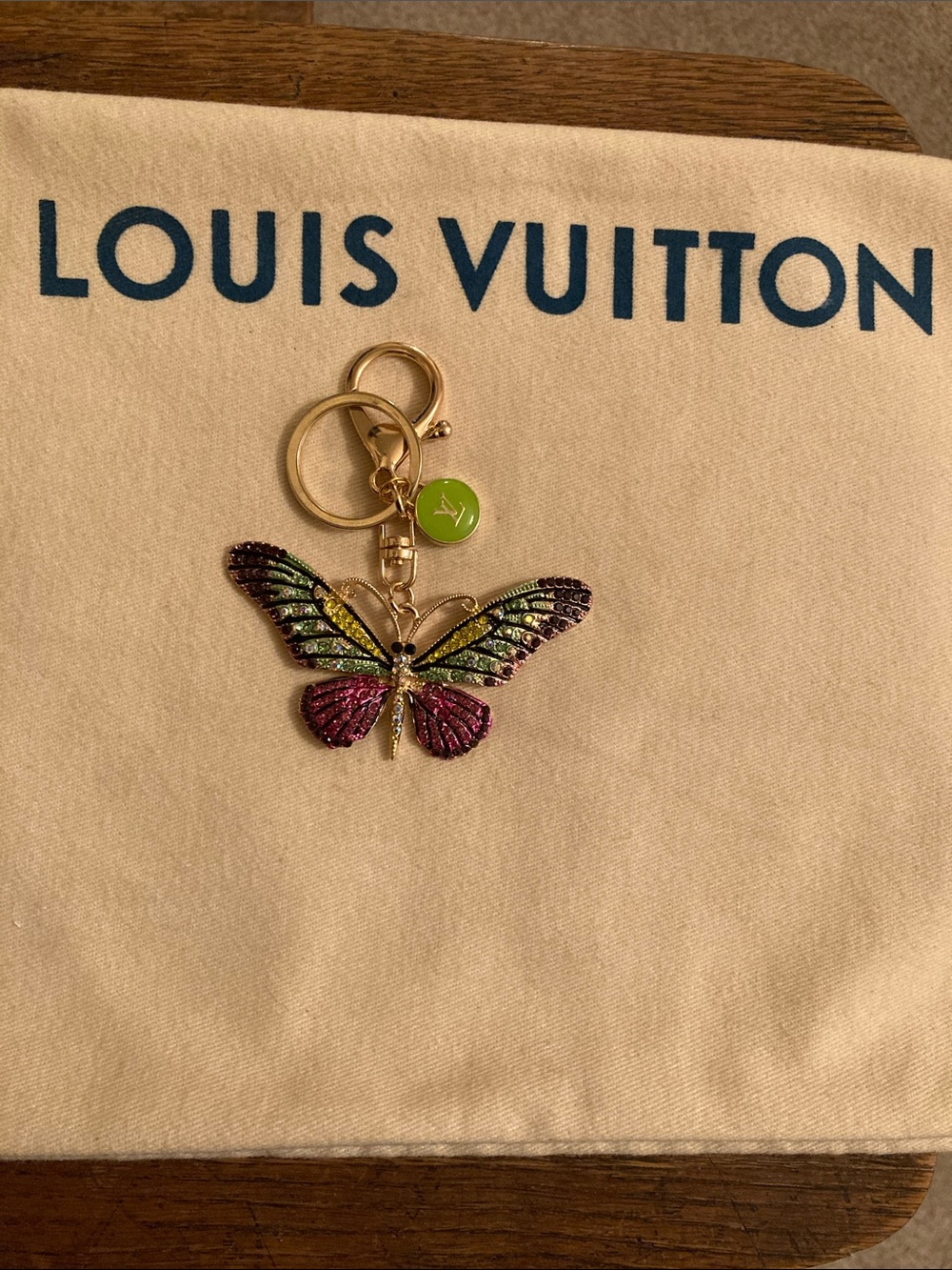 Louis Vuitton Upcycled Butterfly 🦋 Charm Purse Charm/Keychain NWOT - Picture 2 of 9